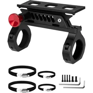 Quick Release UTV Fire Extinguisher Mount Kits, Adjustable Roll Bar Fire Extinguisher Holder Bracket Easy Install on 1.75"-2" Roll Cage, Compatible with Polaris RZR/Can Am X3/Jeep Wrangler