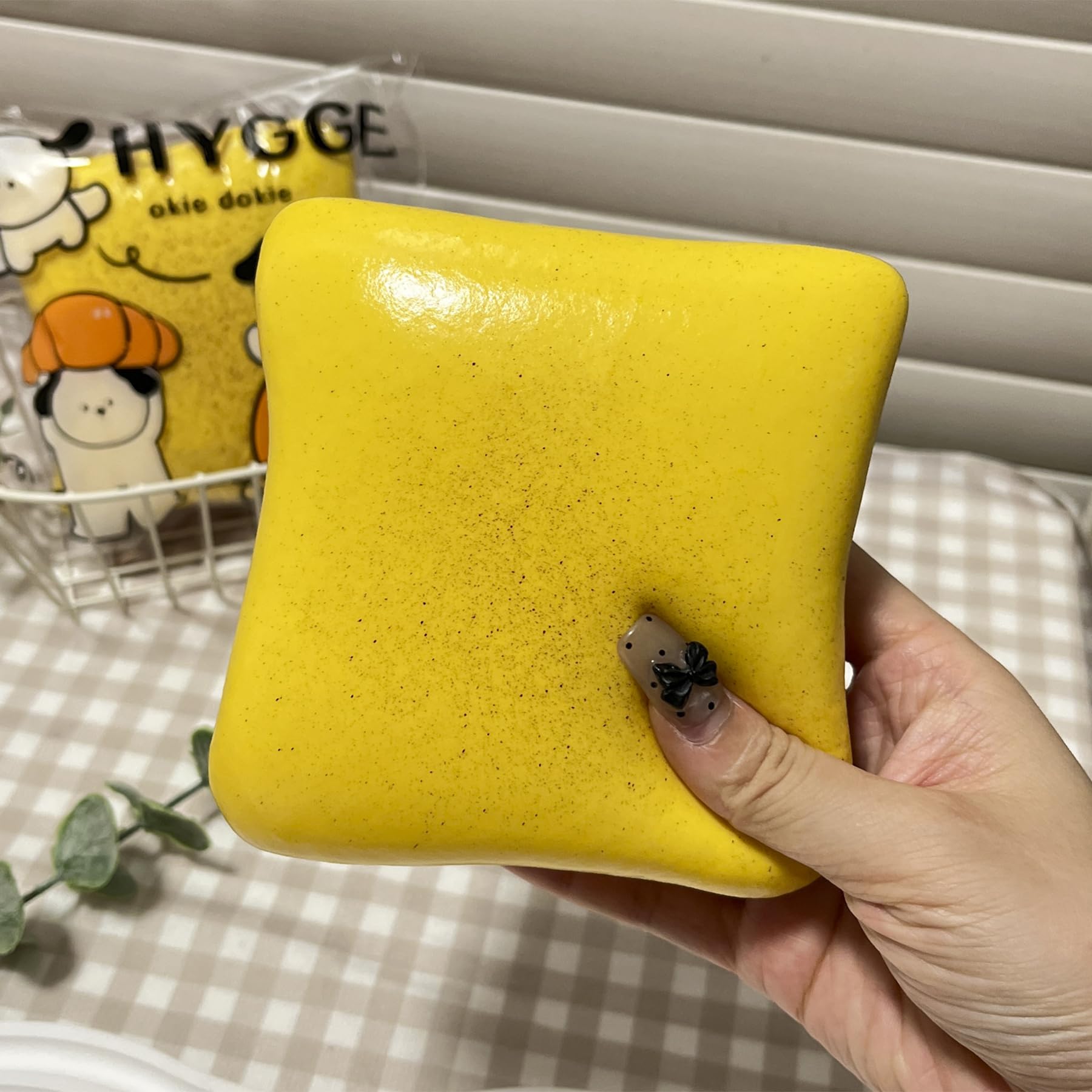 Bread Butter Squishy,Slow Rising Squishy，Stocking Stuffers,Stress Balls，Stress Relief & Fidget Toys for ADHD，Party Favor Gift