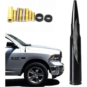 5.5 inch Bullet Car Truck Antenna Mast Vehicle Short Radio Antenna Replacement for Ford F Series F150 Raptor Super Duty Ranger Explorer Dodge RAM Pickup Trucks