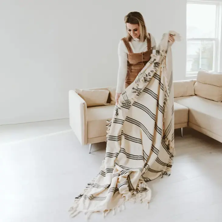Henley Turkish Cotton Throw Blanket