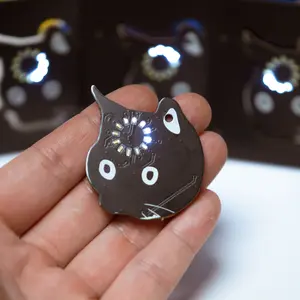 Cat Loading Meme LED keychain / pin / ornament
