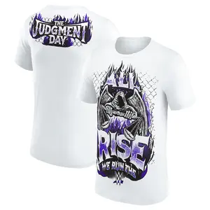 Men's White Judgment Day All Rise We Run The T-Shirt Professional Wrestler Tee For Man and Woman Unisex T-Shirt, Hoodie, Sweatshirt Menswear Fitted