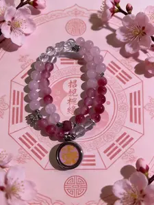 Marriage & Romance Bracelet with Elegant Gemstone Beads and Symbolic Charm for Special Occasions Rose Quartz
