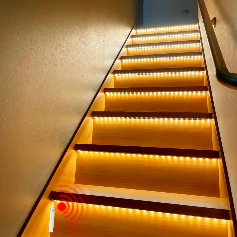 USB Motion Sensor LED Strip Light, Flexible Lighting for Stairs, Hallways, and Balconies, Indoor Outdoor Wedding Decoration, Ambient Lighting, Light Dimmable, Led Adjustable Lighting, Interior Led Lights