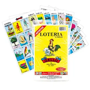 Don Clemente Authentic Mexican Lotería Game | Traditional Mexican Bingo Card Game | Family Party Board Game Gathering