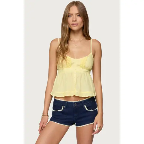 Halsey Ruffle Tank Top