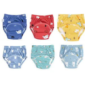 Reusable Potty Training Pants for Babies, Made of, Breathable, Durable, And Absorbent. These Leak-Proof Diapers Are Ideal for Toilet Training And Feature a Comfortable Elastic Waistband. Perfect for Gifts During Christmas, Halloween, Thanksgiving