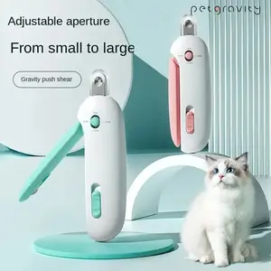 2-in-1 cat nail clipper trimmer, suitable for trimming toes and claws of cats of 1-3.5mm sizes petlife Tools Portable Precision Adjustable Pet Nail Clipper & Claw Trimmer for Cats and Dogs (Blue, Pink)