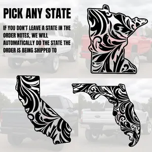 Custom leather tooled Vinyl Decal
