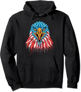 Dripping Paint USA American Eagle Pullover Hoodie - Diegoort Shop 56B09QLJT5FG