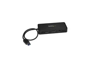 StarTech.com USBA2DPGB USB to Dual DisplayPort - Mini Dock - Mac & Windows - Dual 4K 60Hz - GbE - DisplayPort Hub - Dual Monitor Docking Station
