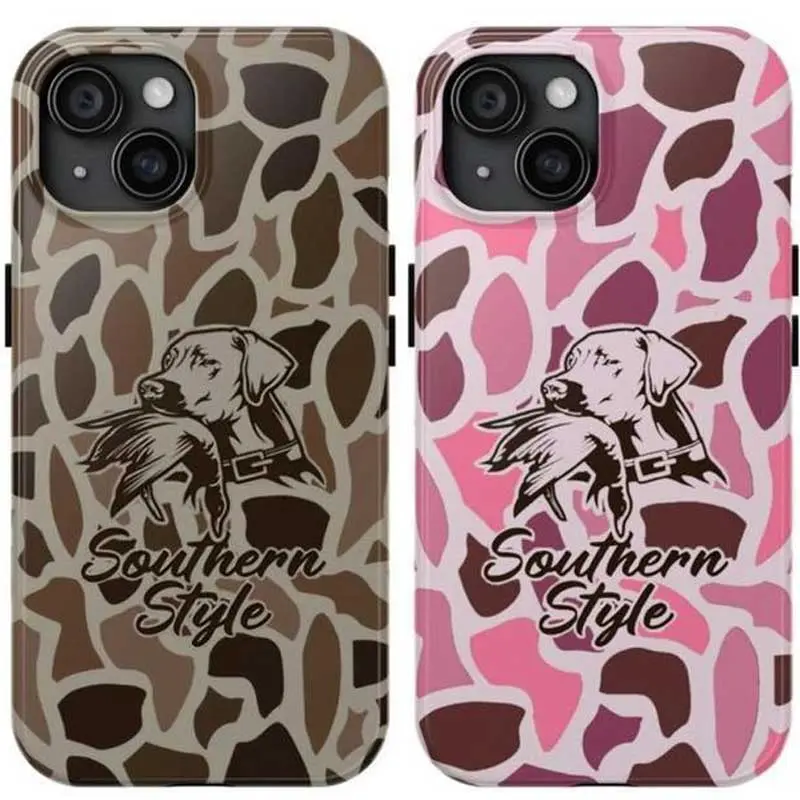 Glossy Camo Old School Couple Cellphone Case - Durable, Shockproof, Waterproof Protection Casing for iPhone 11,12,13 Mini,13 Pro,13 Pro Max,14,14 Plus,15 - Tech-Savvy User Gift Accessory