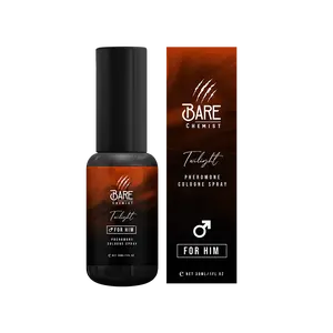 Bare Chemist Twilight Pheromone Cologne for Men – Warm Amber, Vanilla & Woody Blend – Alcohol-Free, Long-Lasting – 1oz