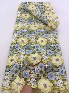 Beaded Mix Flower Lace Fabric TA79 Series