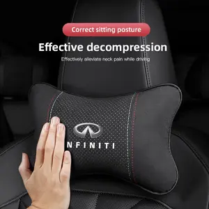 Car Headrest/Lumbar Support Auto Neck Pillow Waist Cushion For Infiniti QX55 QX50 QX60 QX80 Q50 Q70L Q60 Q30 Q70 QX70 QX30 Car Accessories