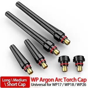Argon Arc Welding Gun Accessories Long Medium Short Tail, Compatible with Wp17/18/26, Durable Replacement Parts