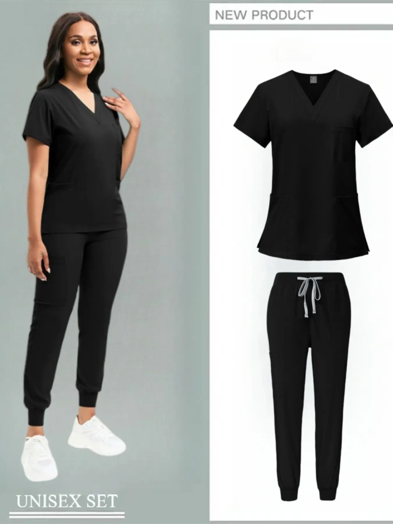 Health Services Medical Shirt Pants Sets Fashion Doctor Nurse Surgical Gown Professional Beauty Salon Scrub Workwear Medical spa Uniforms