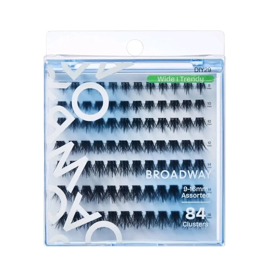 Lash Clusters  DIY29 9-16mm 70 pcs Assorted Volume False Eyelashes Customizable DIY Individual Lash Extensions for Beginners Lightweight Comfortable Wide Band Great for Everyday Glam DIY29