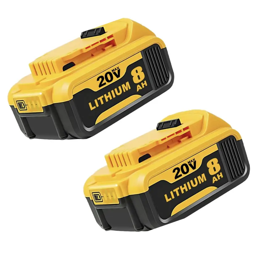 20V MAX 8.0Ah Lithium-Ion Battery | 2X Longer Runtime, Compatible with DCB206, DCB204 & All DEWALT 20V MAX Tools