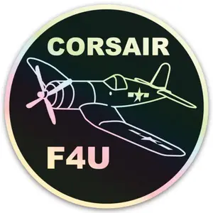 F4U Corsair Holographic Sticker