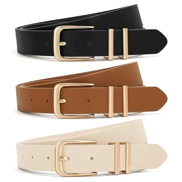 SUOSDEY 1/2/3 Pack Women Belts For Jeans Dresses Pants  display picture 1