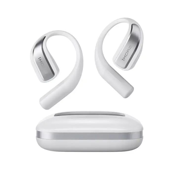 1MORE S70 Open-Ear Wireless Multipoint BT Headphones - Durable, Titanium Components, Silicone Earpieces, Magnetic Design, IPX5 Rated, Water Resistant, Sweatproof Audio Device for Cellphones, Phone/Laptop Outdoor Use