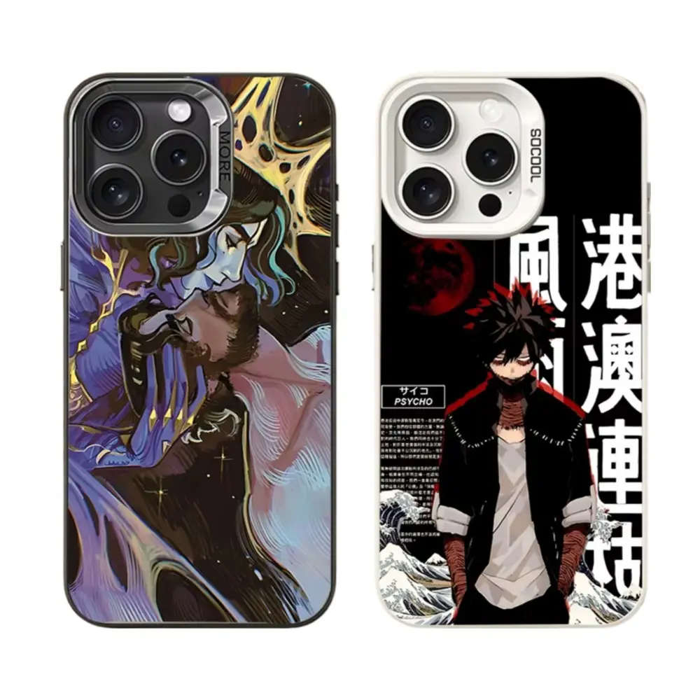 Dabi My H-Hero A-AcademiaS Phone Cases For iPhone 17 Promax Pro Air 16 Plus 15 14 13 12 11 Black White Shockproof Protective Cover Gift For Birthday Christmas Halloween