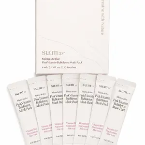 SU:M37 Micro-Active Pink Vitamin Bubbletox Mask Pack 4ml x 40 Pouches (BOX)