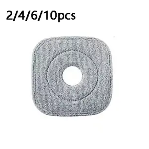 Detachable square cleaning mop pad, square flat floor mop cloth, washable and durable replacement mop cloth, mop head, soft mop cloth filler, cleaning supplies, cleaning tools, Microfiber Mop Refill, Microfiber Mop Heads, Replacement Mop Pads, Flat Mops