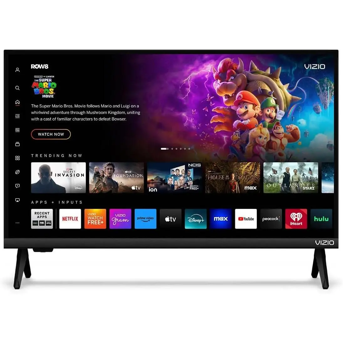 VIZIO 24 Inch V Series LED Smart HD TV 720p Bluetooth Compatible, Works with Airplay 2 and Google Cast, with DTS Virtual X and WiFi 5 Dual-Band (VHD24M-08) (Renewed)