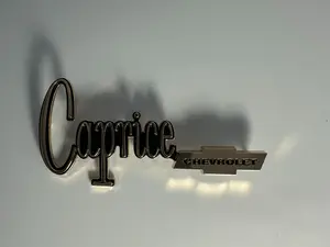 Gold Caprice Trunk Emblem Badge 1973-1974 for GM Chevrolet Classic