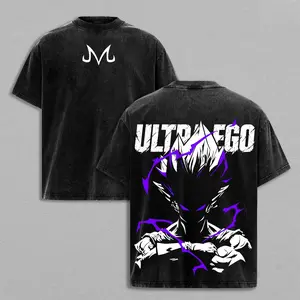 Vegeta Dragon Ball Shirt, Saiyan Prince Anime Tee, Super Saiyan Graphic Vintage Washed T-Shirt