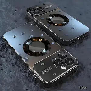 High Quality Titanium metal Color Matte Magnetic Case Protector for iPhone 17 16 15 14 13 12 11 Pro Max For Magsafe Wireless Charge Cover Accessories