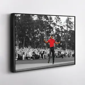 Tiger Woods Canvas Art – Masters 2019 Golf Wall Decor Decoration Gifts