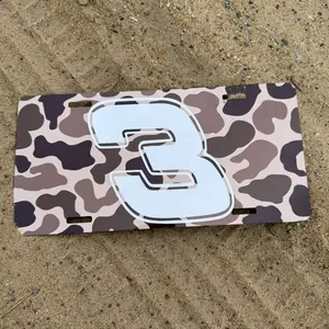 Dale Earnhardt Number 3 License Plate for Cars and Trucks - Custom NASCAR Fan and Legend Accessory DO IT FOR DALE Vehicle