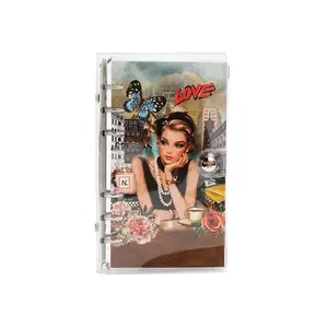 Clear Cover Ring Binder Planner with Adjustable Pages for Students Professionals and Organizational Needs