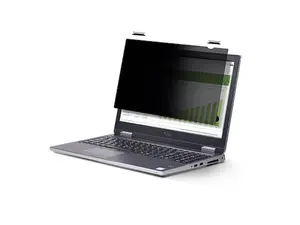 Startech 156LTPRIVACYSCR 15.6 in. 16-9 Flip-Up Privacy Screen with Touch, Anti-Glare Blue Light Filter, Laptop Monitor Screen Protector - Black