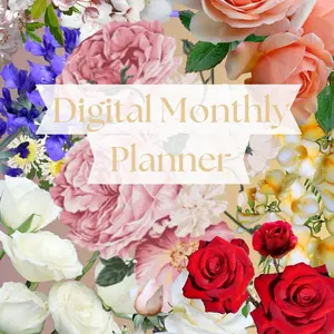 Digital Monthly Planner - Efficient Time Management Tool with Reminders for Effective Task Management and Daily Activities 2025-2026