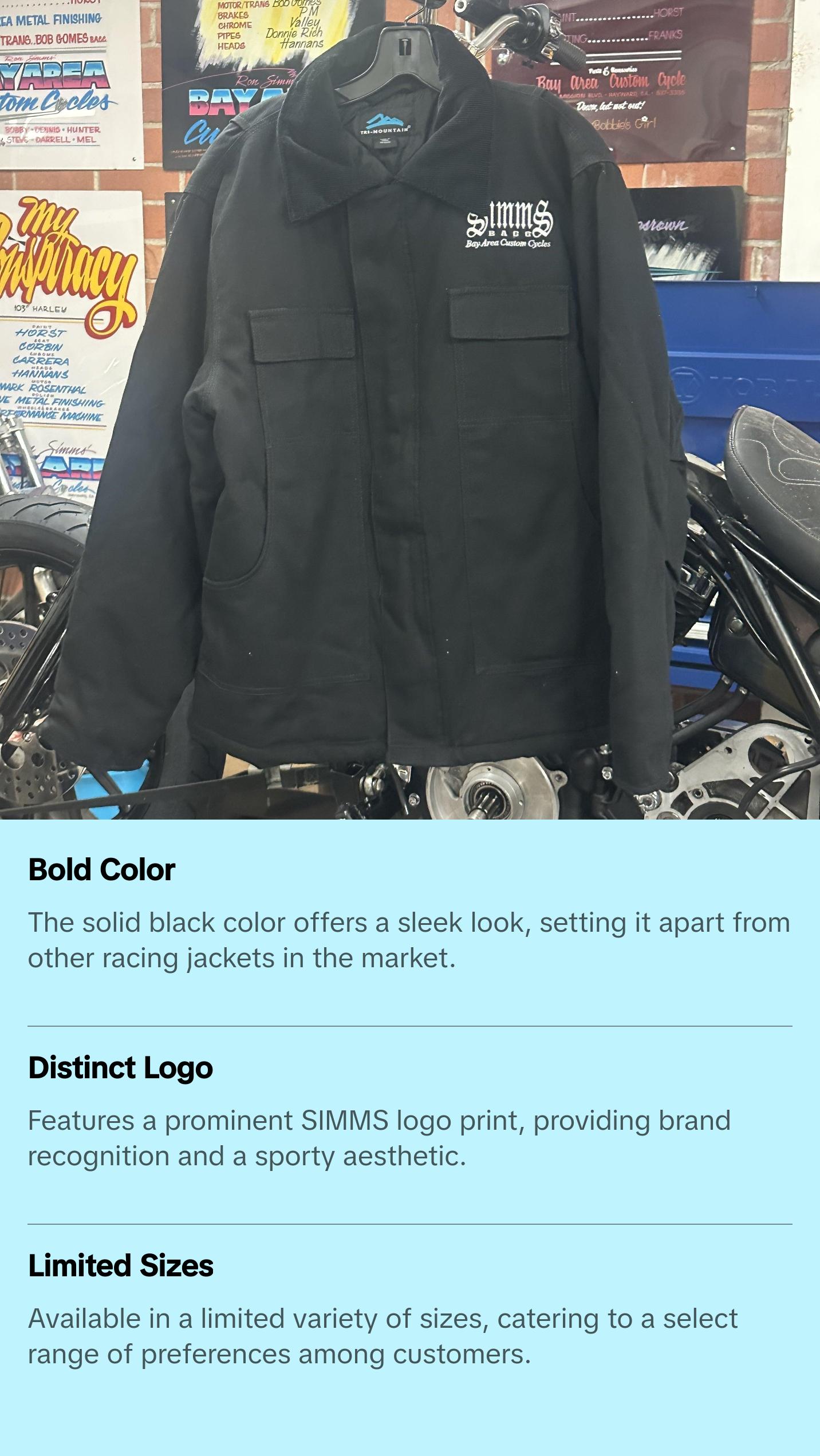SIMMS Racing Skull Jacket -Black
