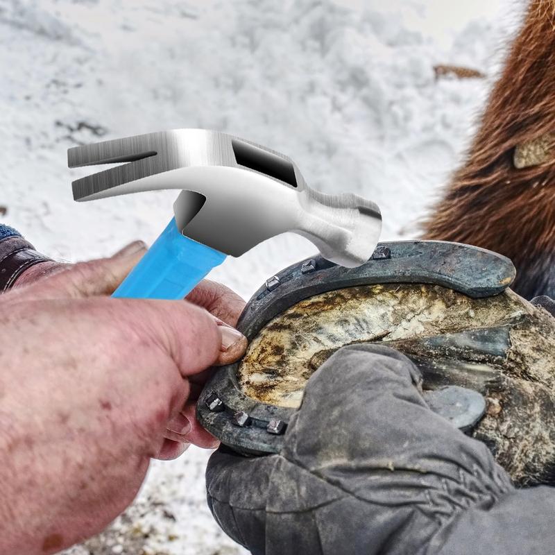 Claw Hammer with Comfort Grip Framing Hammer with Smooth Head Stubby Hammer 13 oz Claw Hammers Stainless Steel Hammers Tools Perfect for Household Projects Garage