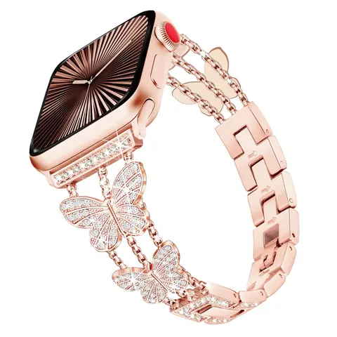 Casing Bee Flutter Radiance Stainless Steel Watch Band for Smart Watch, Bracelet Wristband Compatible with Smartwatch Series Wearable Luxury