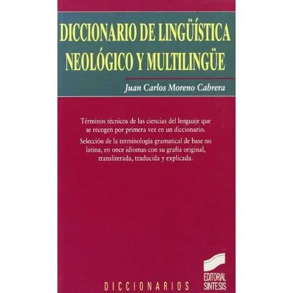 USED-Diccionario de lingüística neológico y multilingüe by Juan Carlos Moreno Cabrera (Paperback)