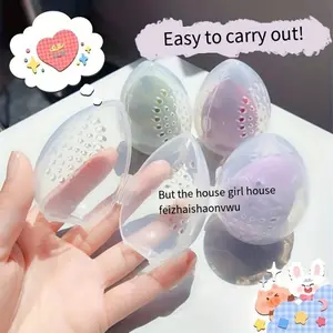 Makeup Sponge Storage Box Set, Cosmetic Organizer, Travel Beauty Accessory, Bedside Vanity Tray, Bedroom Essentials, Makeup Bag, Cosmetic Makeup Tool, Makeup Accessories Organizer