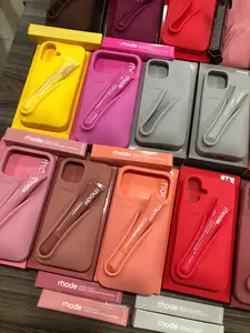 Rhode Lip Gloss Phone Case with Holder – Soft Silicone Shockproof iPhone Case (11–17 Series)