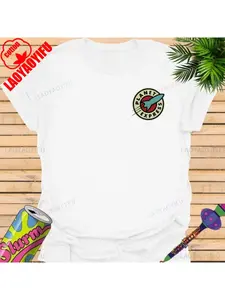 Planet Express Fun Logo Design Futurama Pattern Printed T-shirt Casual Fashion Street Hip Hop Men's Y2k T-shirt