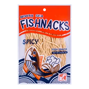 NORTH SEA Spicy Cod Fish Strips 56.7g - Delicious Snack for Seafood Lovers