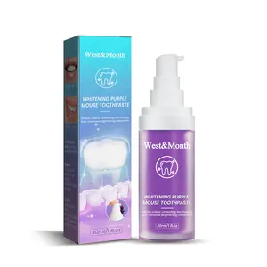 Purple Color Corrector Whitening Mousse Toothpaste