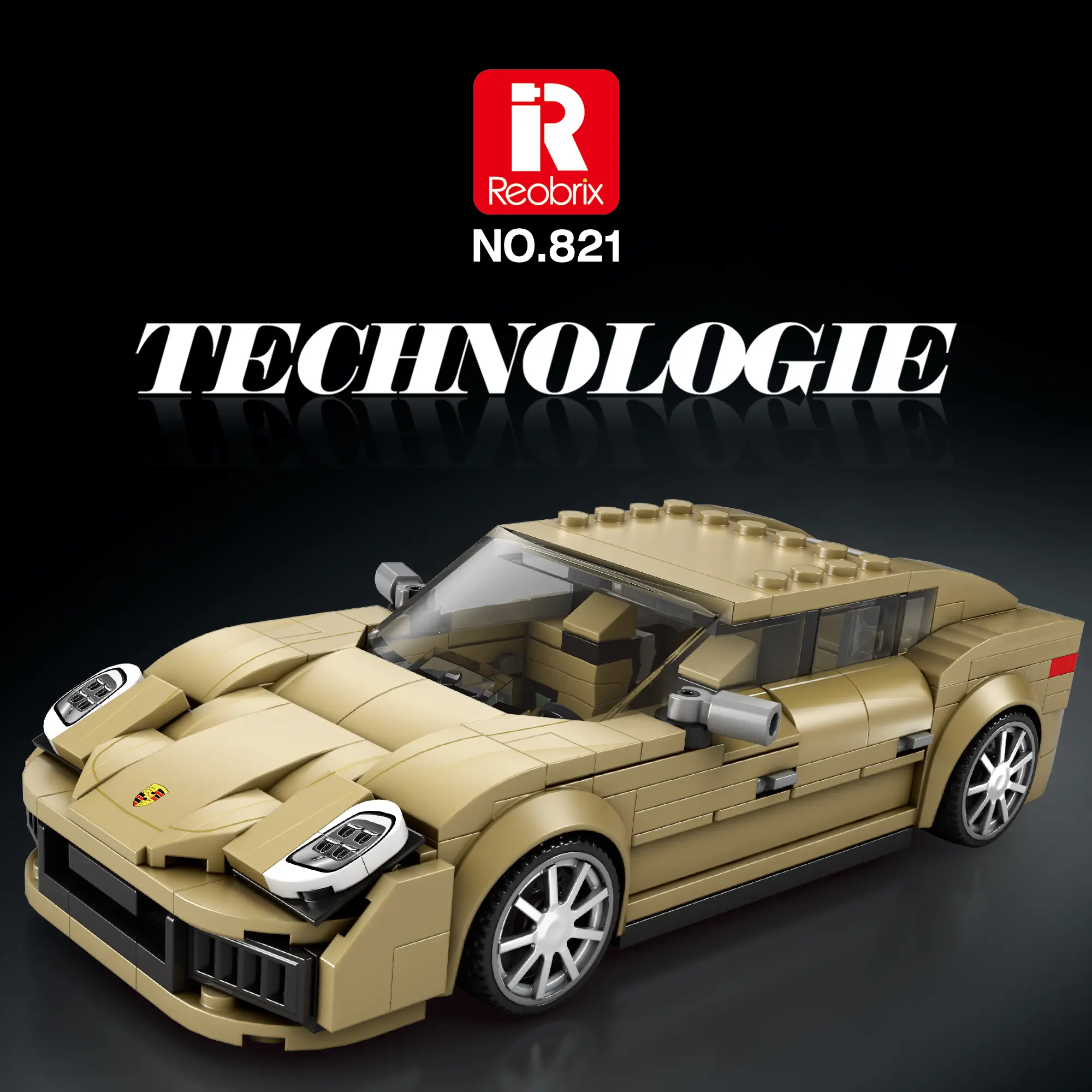 Reobrix Business Vehicles Building Blocks Set - BPA-Free STEM Learning Construction Stacking Blocks, 300-400 Pieces Collectible Model Kits for Car Enthusiasts Ages 6-8 Years & Up
