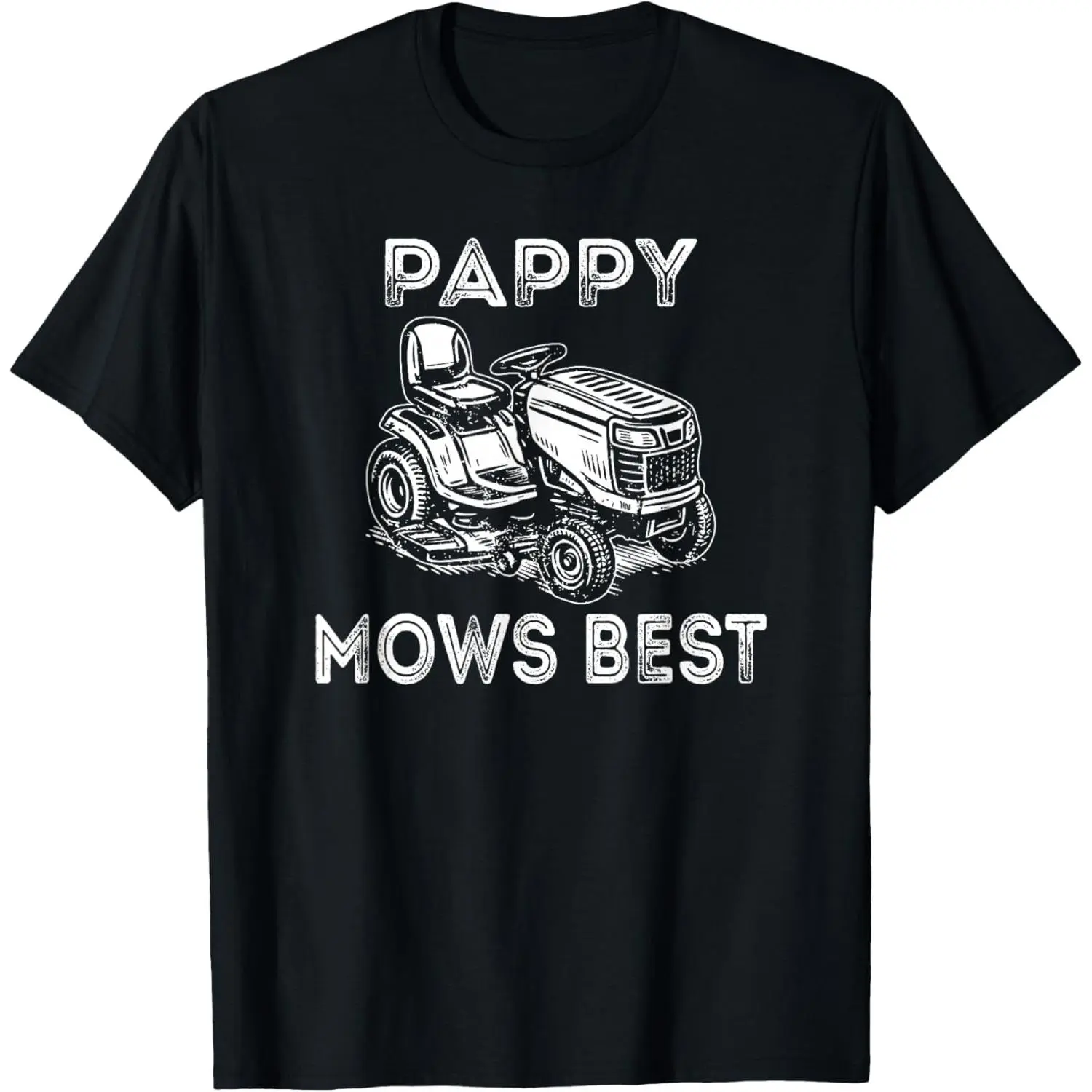 Women's 100% Cotton Vintage Graphic T-Shirt - Short-Sleeve, Round Neck, Distressed Pappy Mows Best Design, Casual Top for Women's Clothes