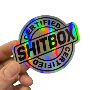 Certified Sh!t Box Sticker Decal - Waterproof, High Quality Holographic Vinyl